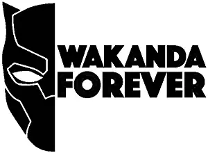 CCI Wakanda Forever Black Panther Decal Vinyl Sticker|Cars Trucks Vans Walls Laptop| Black |7.5 x 5.5 in|CCI1619