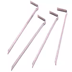 Suncast 8-Inch Metal Garden Stakes, Silver (Pack of 4)