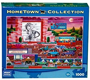 HOMETOWN COLLECTION Drive in Theater 1000 Piece Jigsaw Puzzle